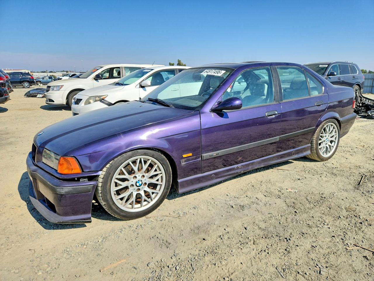 1998 BMW M3 VIN WBSCD9323WEE09197 — COPART salvage auction photo