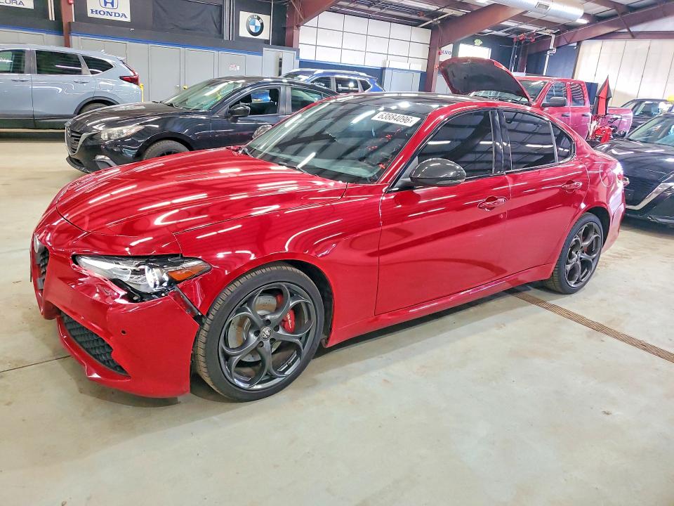 2019 Alfa romeo Giulia VIN ZARFANBN6K7612720 COPART salvage auction — FRONT END, WV - CERTIFICATE OF TITLE (P), sold $6,700 on 2026-08-06 (photo 1)
