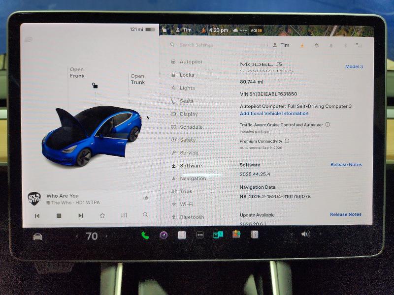 2020 Tesla Model 3 VIN 5YJ3E1EA6LF631850 COPART salvage auction — FRONT END, Salvage Title, sold $6,100 on 2026-08-24 (photo 9)