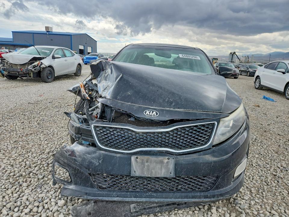 2014 Kia Optima VIN 5XXGN4A75EG333996 COPART salvage auction — FRONT END, Ut - Salvage Certificate, sold $425 on 2026-08-28 (photo 5)
