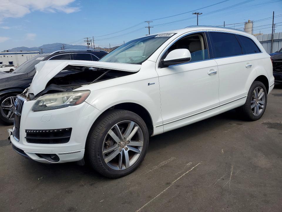 2014 Audi Q7 VIN WA1LGAFE8ED016524 COPART salvage auction — FRONT END, Ca - Salvage Certificate, sold $325 on 2026-09-02 (photo 1)