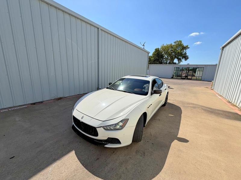 2015 Maserati Ghibli VIN ZAM57XSAXF1148865 COPART salvage auction — MINOR DENT/SCRATCHES, Tx - Certificate Of Title (P), sold $2,900 on 2026-08-20 (photo 2)