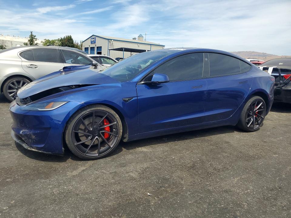 2024 Tesla Model 3 VIN 5YJ3E1ET4RF848940 — COPART salvage auction photo