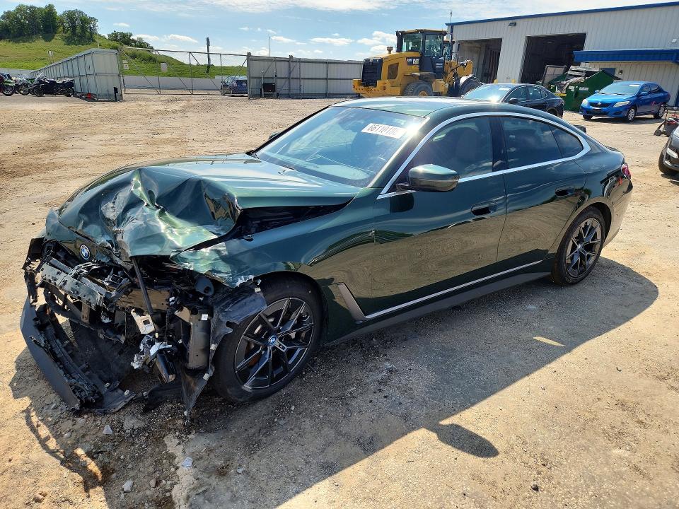 2023 BMW I4 VIN WBY73AW06PFN72831 — COPART salvage auction photo