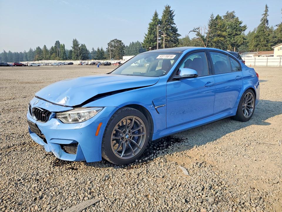 2015 BMW M3 VIN WBS3C9C54FP803130 COPART salvage auction — FRONT END, Wa - Bill Of Sale, sold $26,000 on 2026-08-28 (photo 1)