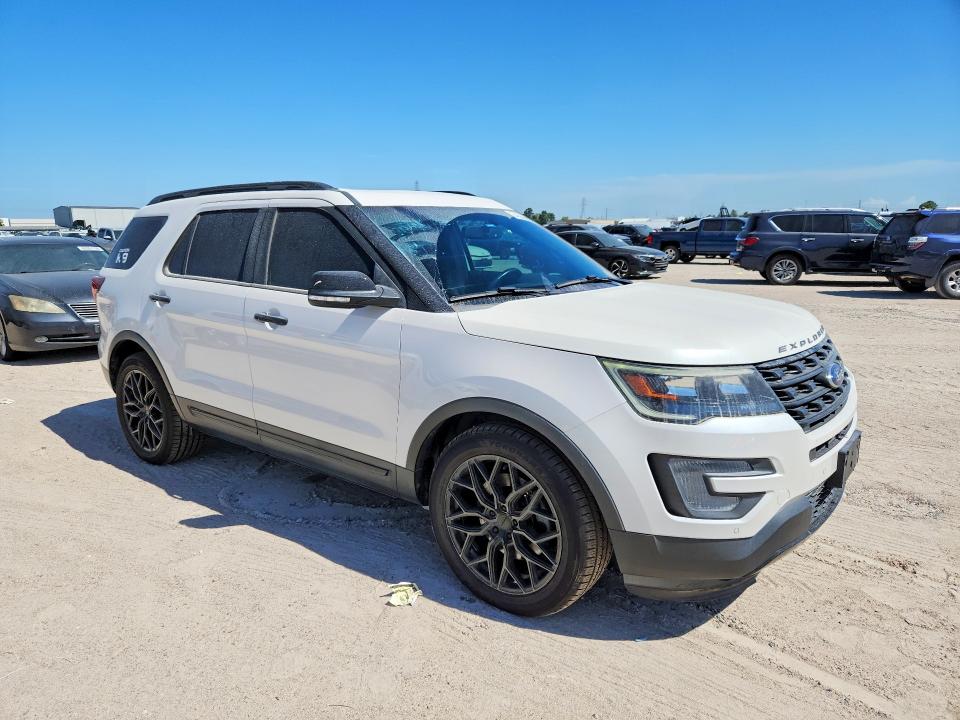 2017 Ford Explorer VIN 1FM5K8GT9HGD33651 COPART salvage auction — REAR END, Tx - Salvage Vehicle Title, sold $7,000 on 2026-08-21 (photo 4)