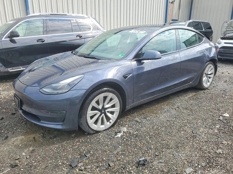 2022 Tesla Model 3 VIN 5YJ3E1EBXNF290934 — COPART salvage auction photo