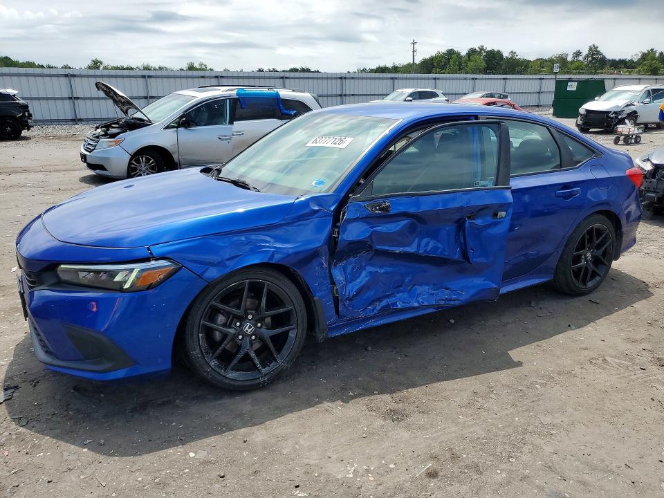 2022 Honda Civic VIN 2HGFE2F55NH537428 — COPART salvage auction photo