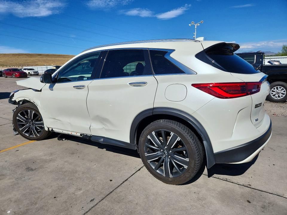 2021 Infiniti Qx50 VIN 3PCAJ5BB7MF121810 COPART salvage auction — FRONT END, Salvage Title, sold $1,850 on 2026-09-04 (photo 2)