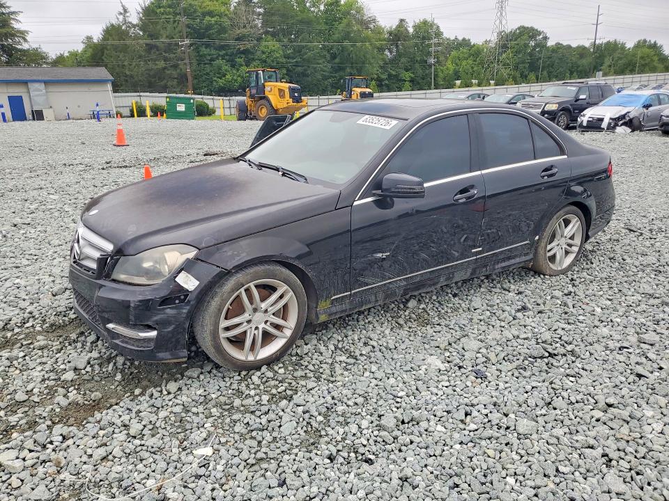 2013 Mercedes-benz C-klasse VIN WDDGF4HBXDA862321 COPART salvage auction — VANDALISM, Nc - Salvage Certificate Of Title, sold $275 on 2026-08-12 (photo 1)