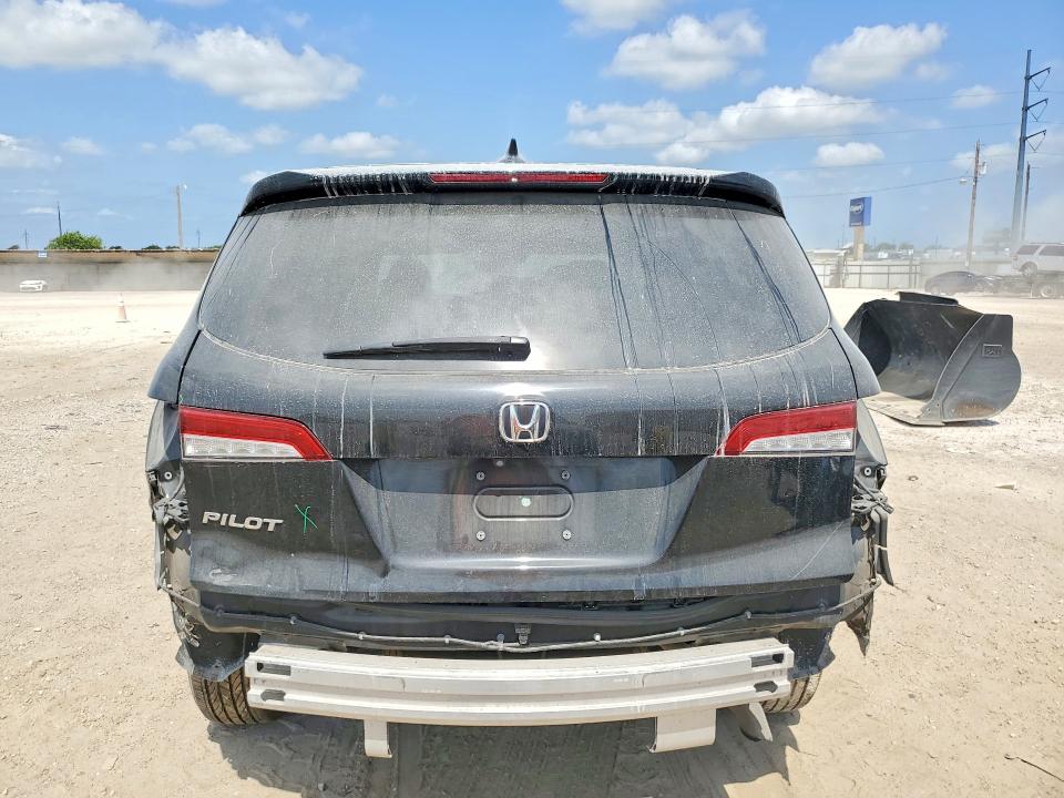 2019 Honda Pilot VIN 5FNYF5H59KB015292 COPART salvage auction — REAR END, TX - SALVAGE VEHICLE TITLE, sold $1,100 on 2026-09-11 (photo 6)