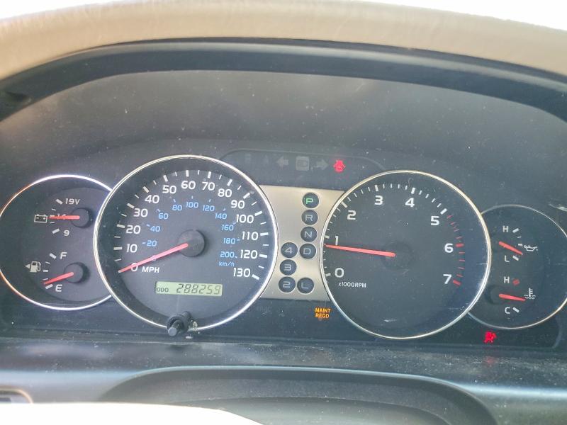 2004 Toyota Land cruiser VIN JTEHT05J242060251 COPART salvage auction — FRONT END, Fl - Cert Of Title Slvg Rebuildable, sold $7,600 on 2026-08-21 (photo 9)