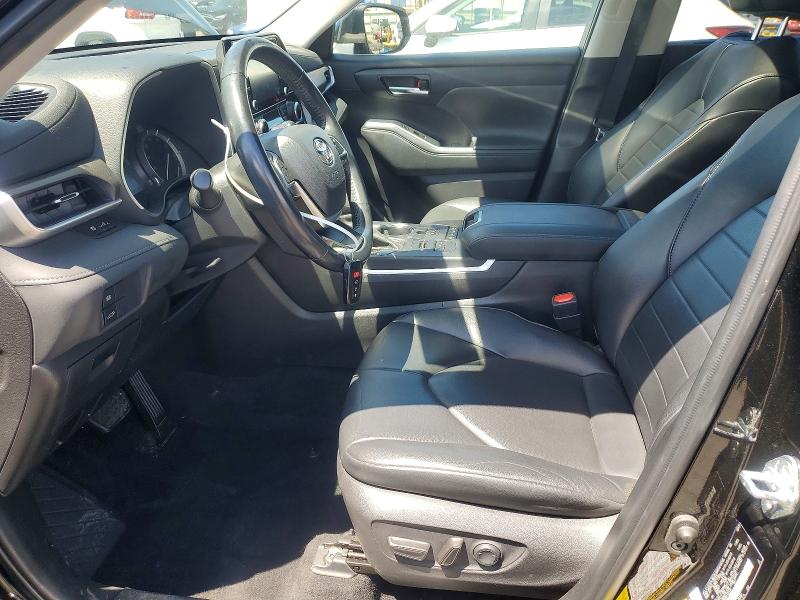 2022 Toyota Highlander VIN 5TDGZRBH9NS192437 COPART salvage auction — FRONT END, Salvage Title, sold $15,700 on 2026-08-21 (photo 7)