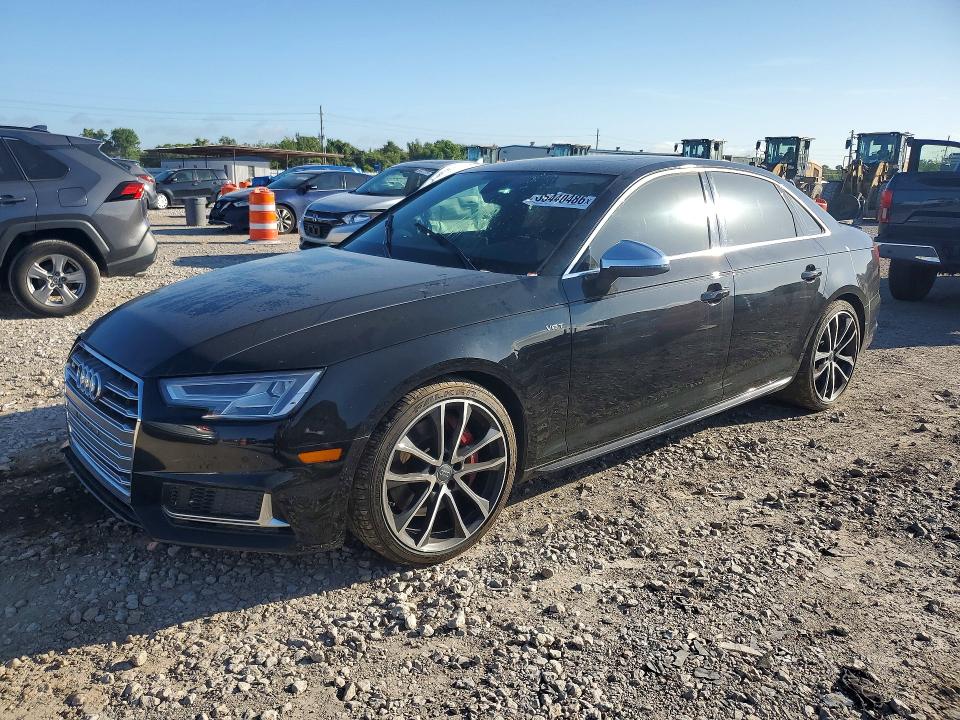 2018 Audi S4 VIN WAUB4AF4XJA062074 COPART salvage auction — FRONT END, Tx - Certificate Of Title, sold $7,500 on 2026-09-17 (photo 1)