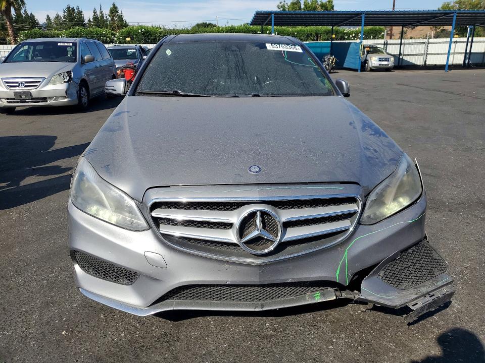 2014 Mercedes-benz E-klasse VIN WDDHF5KB9EB045081 COPART salvage auction — FRONT END, Ca - Salvage Certificate, sold $1,700 on 2026-08-13 (photo 5)