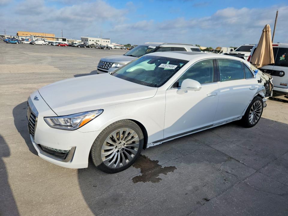 2019 Genesis G90 VIN KMTF54JHXKU054233 — COPART salvage auction photo