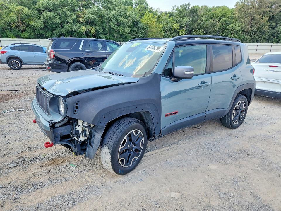 2016 Jeep Renegade VIN ZACCJBCT5GPD61840 COPART salvage auction — FRONT END, OK - CERT OF TITLE-REPOSSESSION, sold $625 on 2026-08-13 (photo 1)