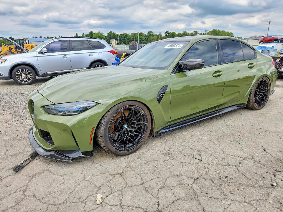 2021 BMW M3 VIN WBS53AY0XMFL04424 — COPART salvage auction photo