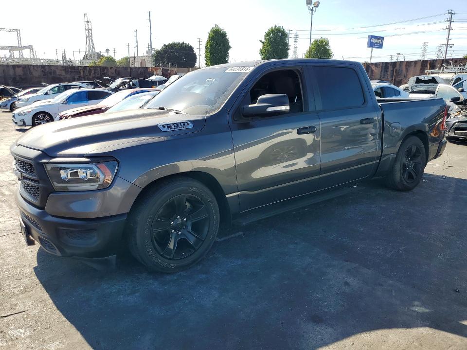 2019 Ram 1500 VIN 1C6RREGT1KN612182 COPART salvage auction — REAR END, Ca - Salvage Certificate, sold $6,500 on 2026-08-21 (photo 1)