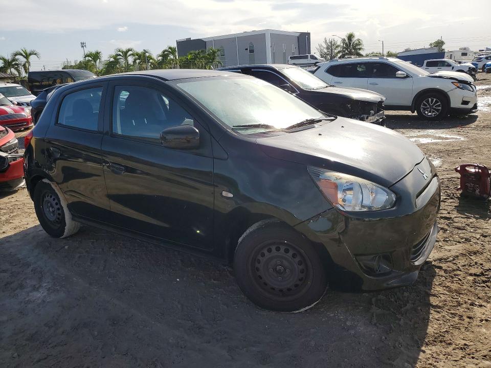 2015 Mitsubishi Mirage VIN ML32A3HJ1FH047121 COPART salvage auction — NORMAL WEAR, Fl - Certificate Of Title, sold $800 on 2026-09-11 (photo 4)