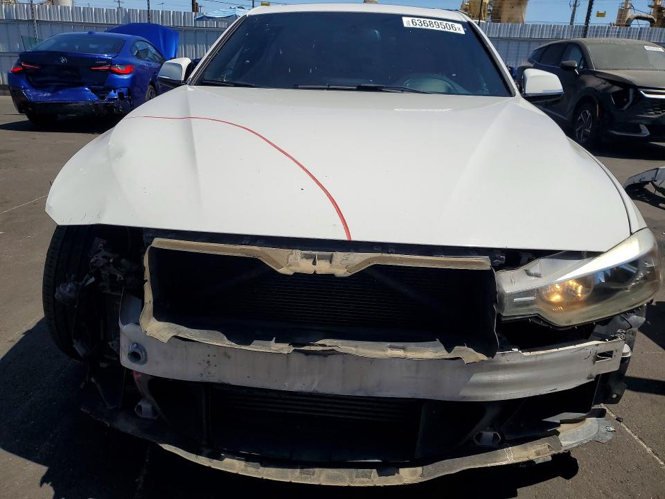 2014 BMW 3er VIN WBA3C1C58EK113964 COPART salvage auction — FRONT END, Ca - Salvage Certificate, sold $1,550 on 2026-08-19 (photo 5)