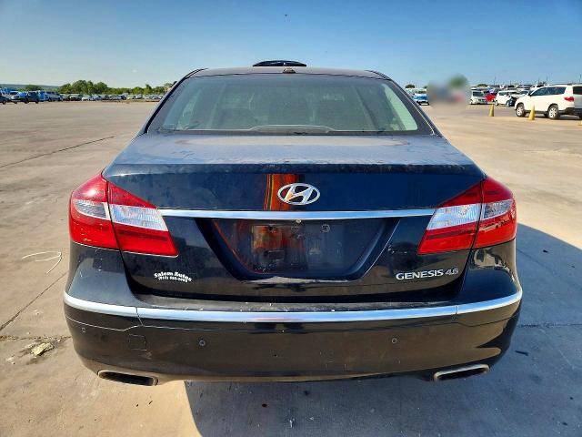 2012 Hyundai Genesis VIN KMHGC4DF0CU174784 COPART salvage auction — FRONT END, Tx - Cert Of Title-Rebuilt Salvage (P), sold $300 on 2026-09-03 (photo 6)