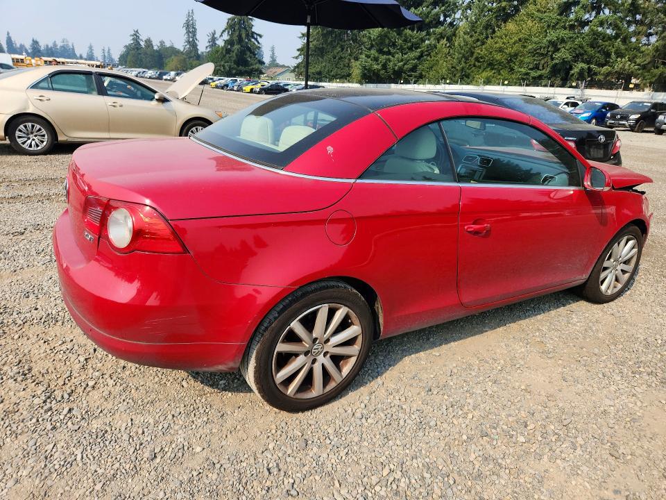 2007 Volkswagen Eos VIN WVWBA71FX7V045770 COPART salvage auction — FRONT END, WA - BILL OF SALE, sold $325 on 2026-08-14 (photo 3)