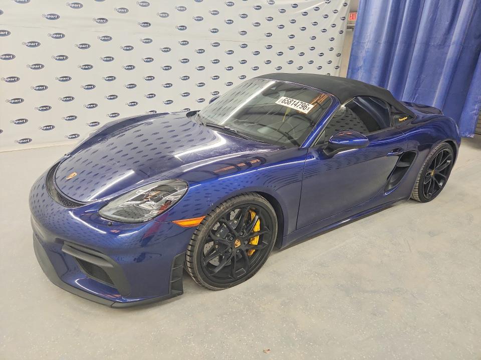 2021 Porsche Boxster VIN WP0CC2A8XMS240221 — COPART salvage auction photo