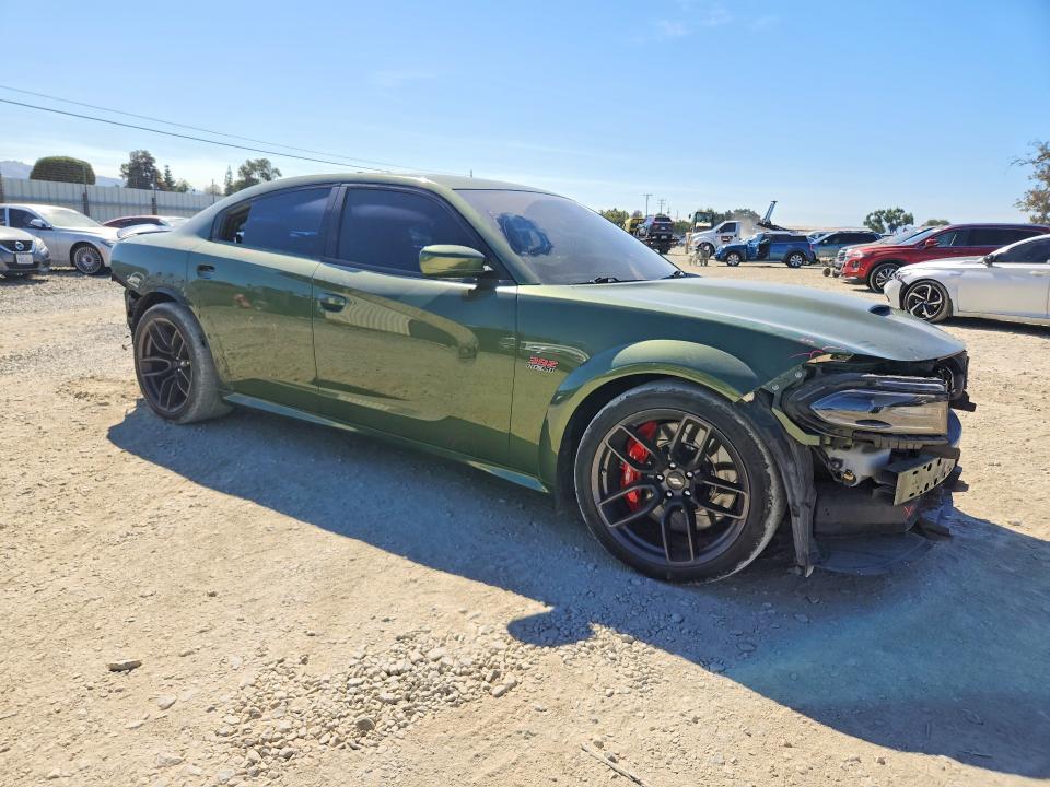 2021 Dodge Charger VIN 2C3CDXGJ6MH567201 COPART salvage auction — REAR END, Salvage Title, sold $22,600 on 2026-09-22 (photo 4)
