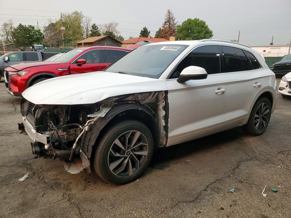 2021 Audi Q5 VIN WA1BAAFY8M2070004 — COPART salvage auction photo