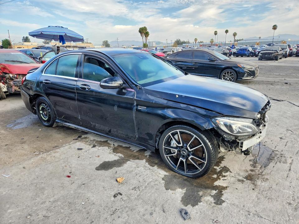 2017 Mercedes-benz C class VIN 55SWF6EB3HU195819 COPART salvage auction — WATER/FLOOD, IN - CERT OF TITLE-SALVAGE HISTORY, sold $2,750 on 2026-09-03 (photo 4)