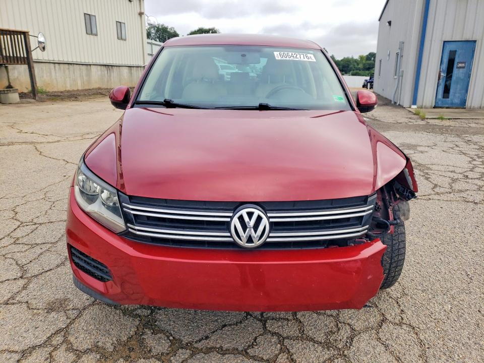 2014 Volkswagen Tiguan VIN WVGBV3AX6EW066074 COPART salvage auction — FRONT END, Va - Cert Of Title - Salvage, sold $1,200 on 2026-08-14 (photo 5)