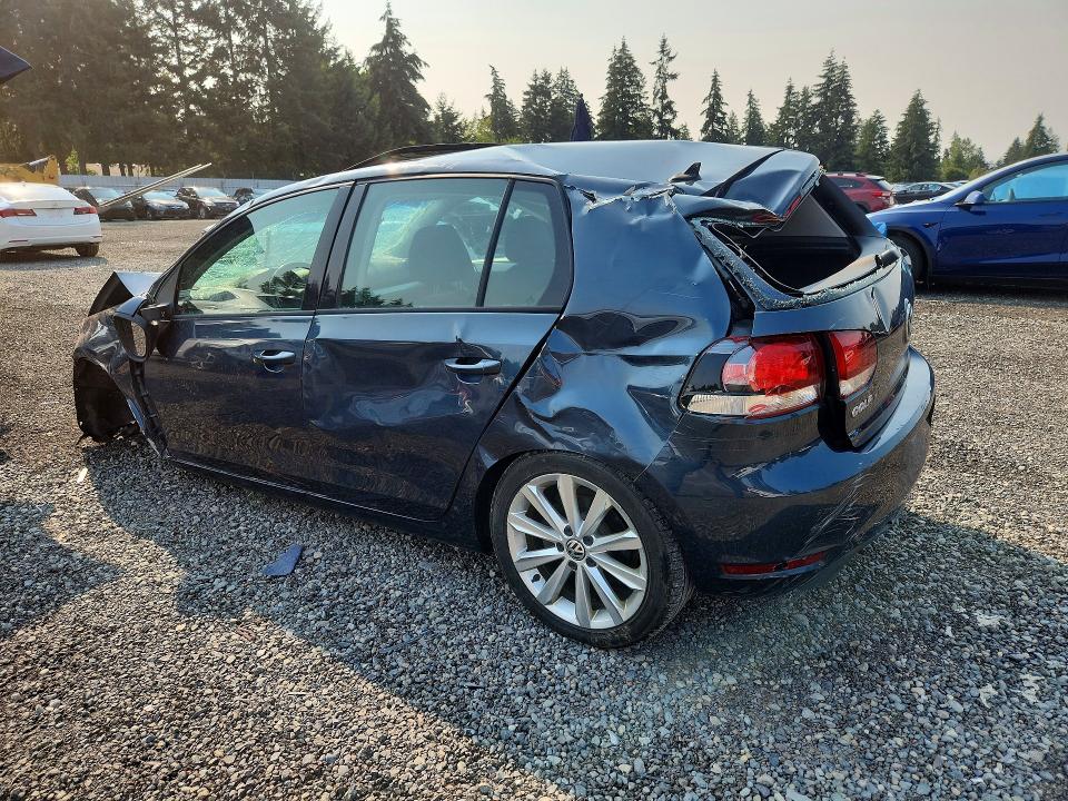 2012 Volkswagen Golf VIN WVWDM7AJ1CW321889 COPART salvage auction — ROLLOVER, Wa - Bill Of Sale, sold $250 on 2026-08-14 (photo 2)