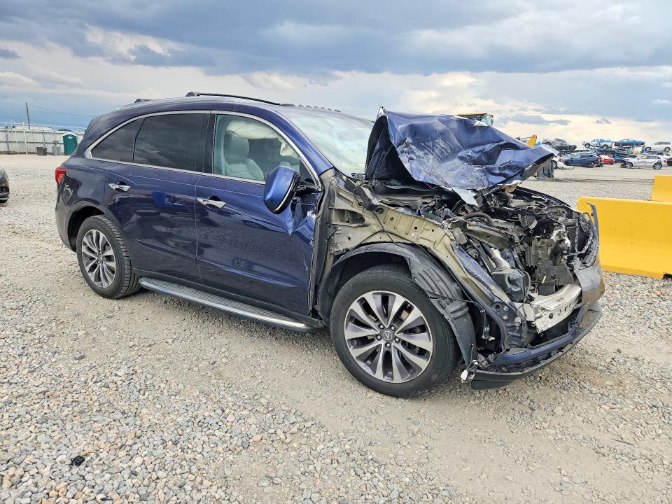 2014 Acura Mdx VIN 5FRYD4H45EB004655 COPART salvage auction — FRONT END, Salvage Title, sold $375 on 2026-09-03 (photo 4)