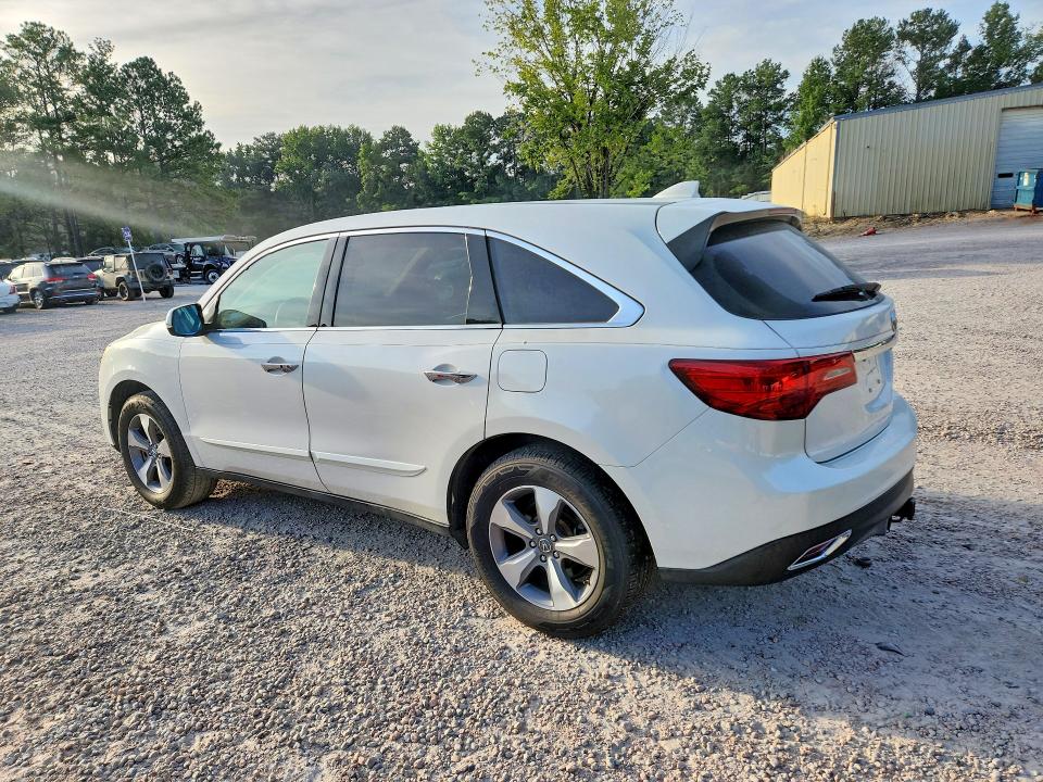 2014 Acura Mdx VIN 5FRYD4H2XEB004780 COPART salvage auction — MINOR DENT/SCRATCHES, Nc - Dealer Only Clean Title, sold $2,650 on 2026-08-25 (photo 2)