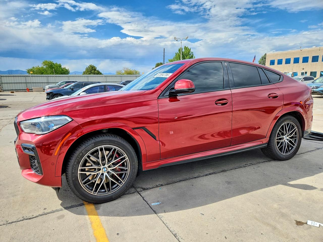 2022 BMW X6 VIN 5UXCY6C04N9M08216 — COPART salvage auction photo