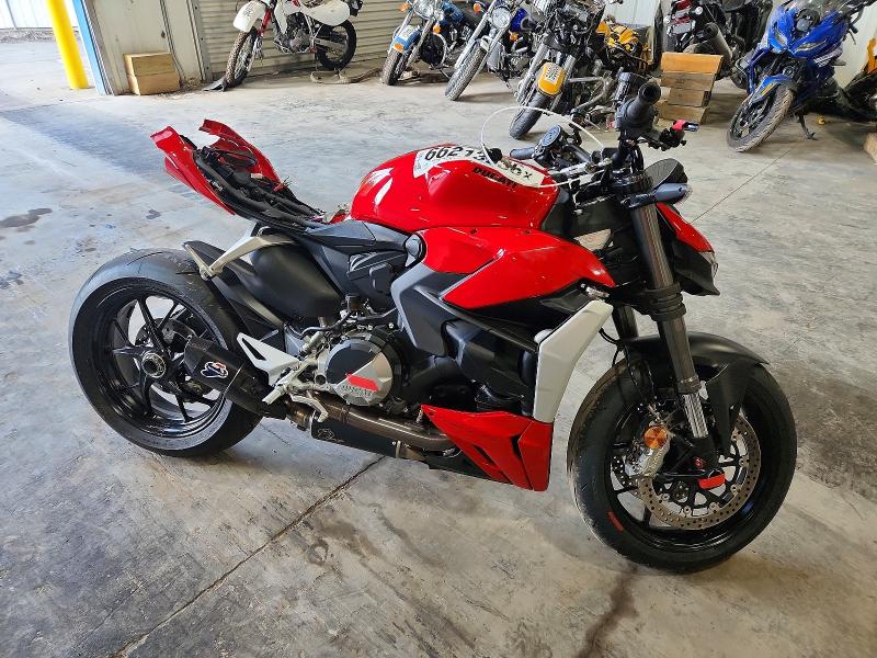 2024 Ducati Streetfighter VIN ZDMFAKYW7RB007691 COPART salvage auction — FRONT END, NY - MV-907A SALVAGE CERTIFICATE, sold $4,050 on 2026-09-14 (photo 1)