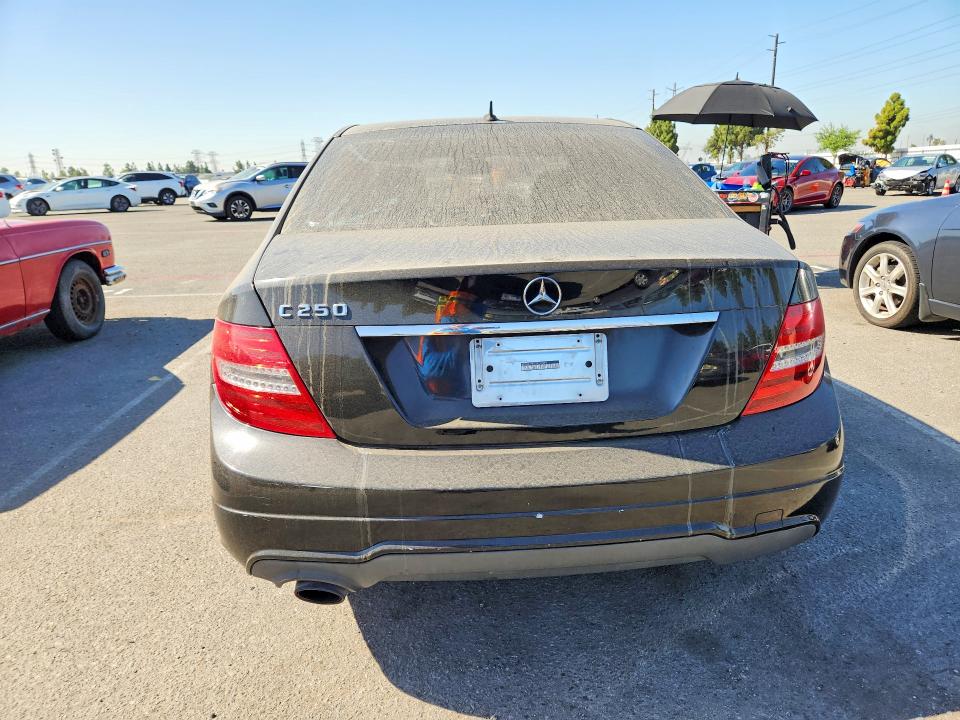2013 Mercedes-benz VIN WDDGF4HB3DR257896 COPART salvage auction — MINOR DENT/SCRATCHES, CA - DIS/DLR/EXP ONLY CLEAN TITLE, sold $750 on 2026-08-13 (photo 6)