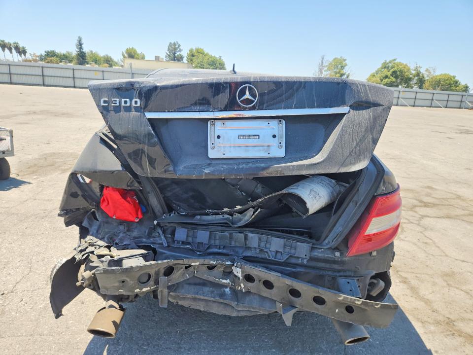 2009 Mercedes-benz C class VIN WDDGF54X89R057904 COPART salvage auction — REAR END, CA - SALVAGE CERTIFICATE, sold $275 on 2026-08-14 (photo 6)