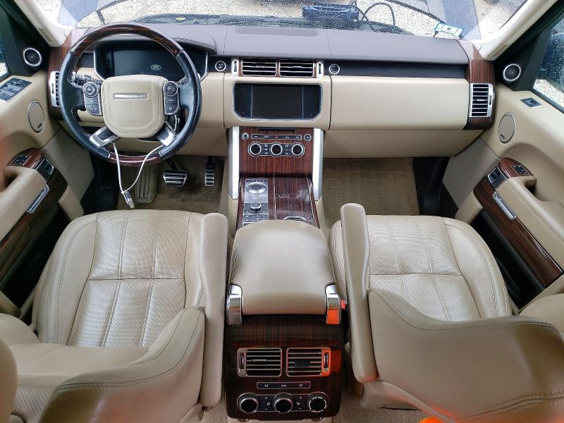 2016 Land rover RANGE ROVER VIN SALGS2EF3GA281547 COPART salvage auction — FRONT END, Ma - Cert Of Title-Reconstrctd Coll, sold $4,300 on 2026-09-09 (photo 8)