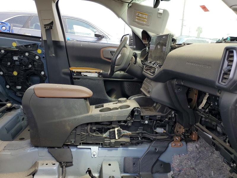 2025 Ford Bronco sport VIN 3FMCR9CN3SRE65711 COPART salvage auction — STRIPPED, Ca - Salvage Certificate, sold $1,000 on 2026-08-20 (photo 7)
