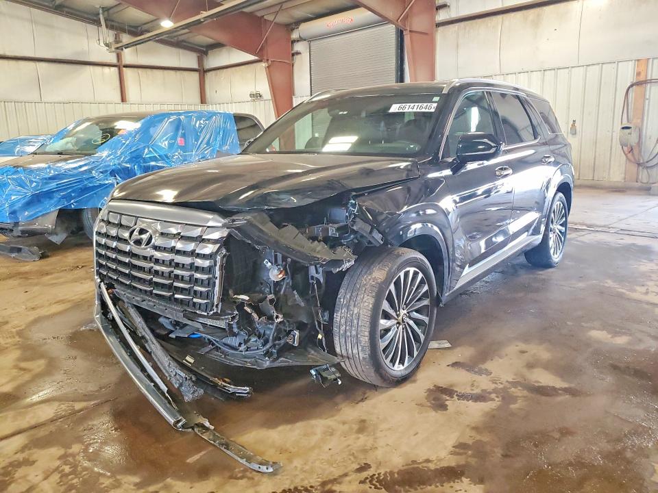 2025 Hyundai Palisade VIN KM8R7DGE0SU825569 COPART salvage auction — FRONT END, Mi - Certificate Of Title, sold $17,600 on 2026-10-02 (photo 1)