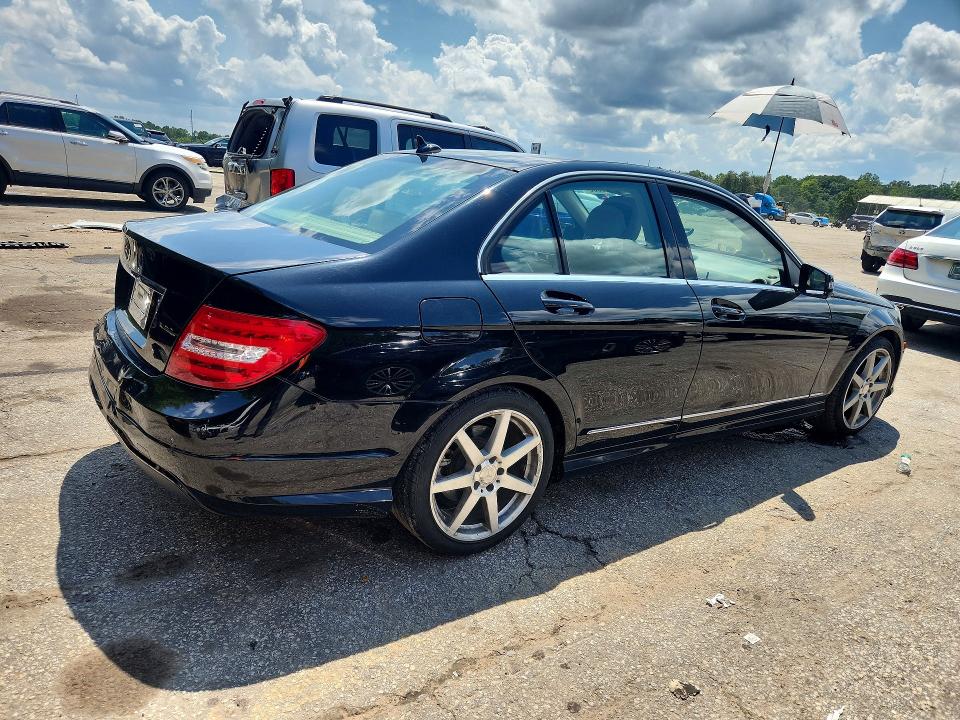 2014 Mercedes-benz C class VIN WDDGF4HB5EA953918 COPART salvage auction — REAR END, Ga - Cert Of Title-Court Order, sold $1,150 on 2026-09-01 (photo 3)