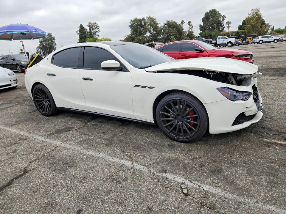 2017 Maserati Ghibli VIN ZAM57XSA3H1251452 COPART salvage auction — FRONT END, Ca - Salvage Certificate, sold $3,250 on 2026-09-01 (photo 4)