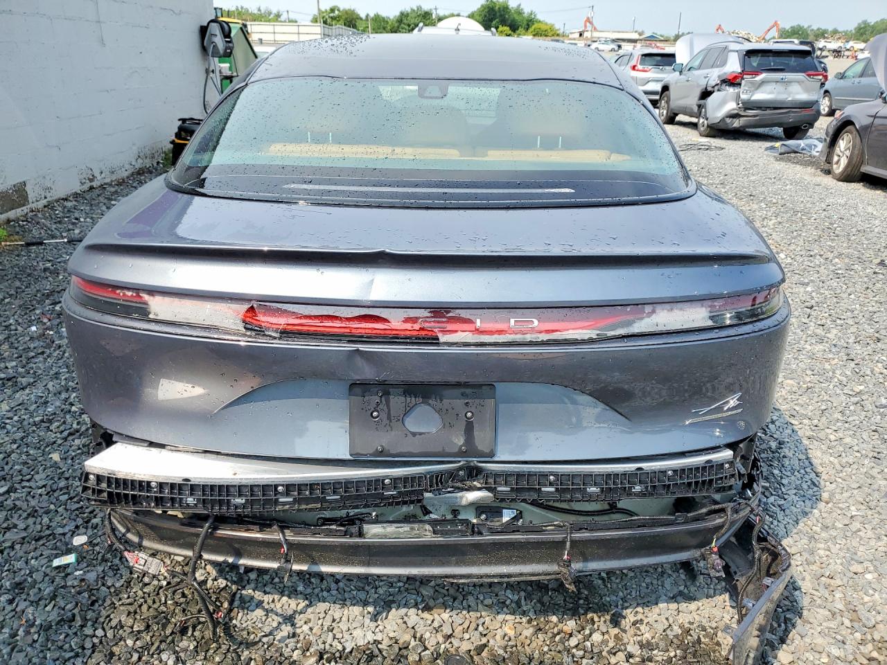 2025 Lucid Air VIN 50EA1GBA1SA005183 COPART salvage auction — Rear End, Sc - Salvage Title, sold $28,000 on 2026-09-25 (photo 6)