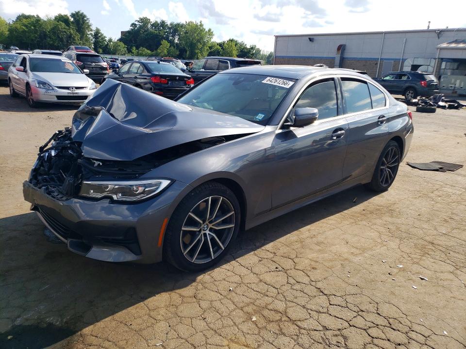 2020 BMW 3er VIN WBA5R7C0XLFH51401 COPART salvage auction — FRONT END, Ct - Cert Of Title-Salvage, sold $7,700 on 2026-08-18 (photo 1)