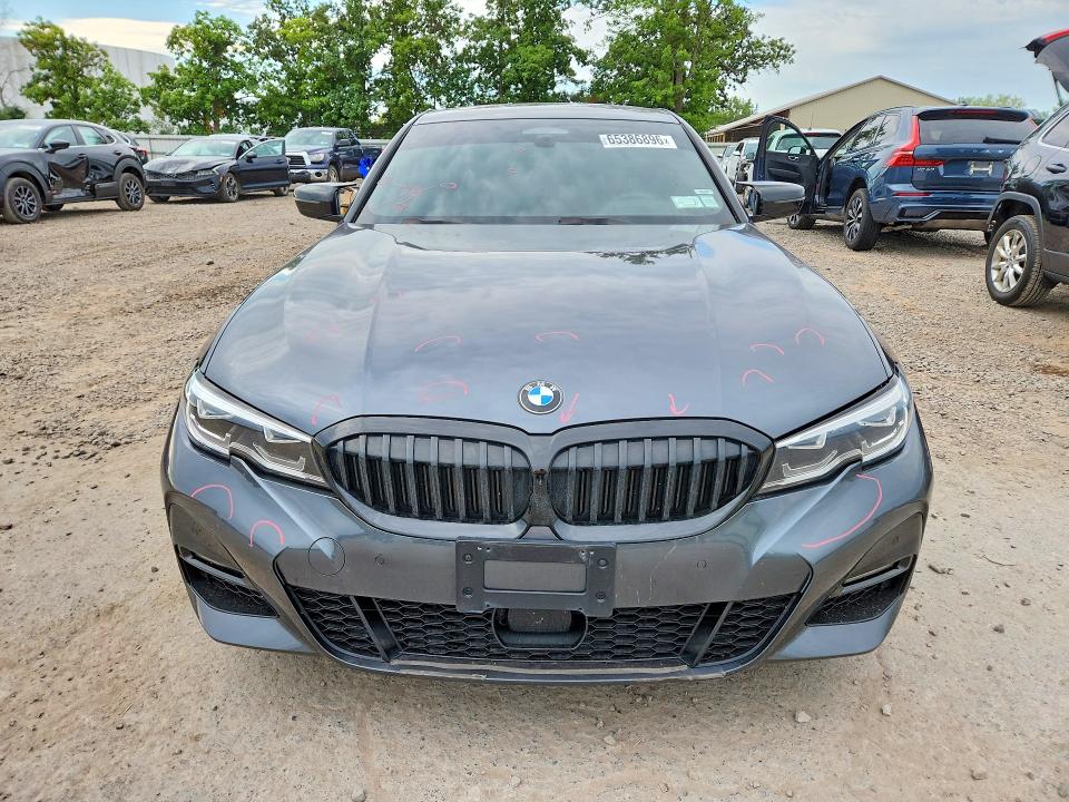 2021 BMW 3er VIN 3MW5R7J0XM8B82138 COPART salvage auction — REAR END, Ny - Mv-907A Salvage Certificate, sold $15,500 on 2026-08-26 (photo 5)
