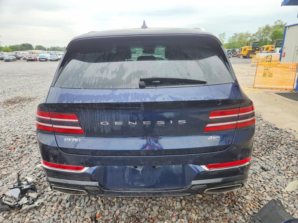 2024 Genesis Gv80 VIN KMUHBDSB9RU198227 COPART salvage auction — FRONT END, Il - Salvage Certificate, sold $11,000 on 2026-09-04 (photo 6)