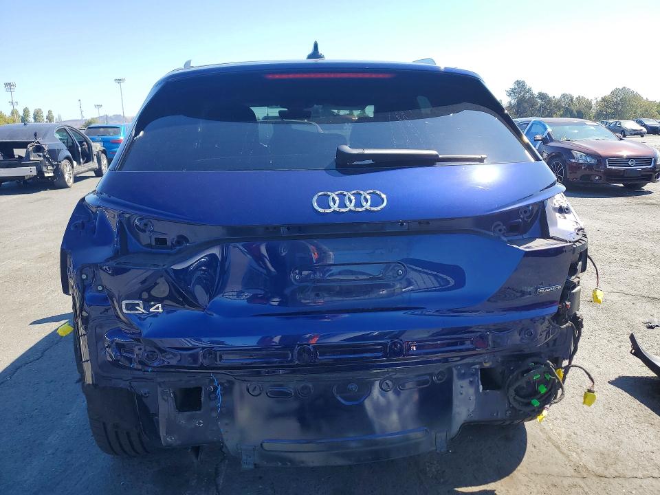 2023 Audi Q4 e-tron VIN WA1L2BFZ4PP063476 COPART salvage auction — FRONT END, Ca - Salvage Certificate, sold $12,800 on 2026-09-11 (photo 6)