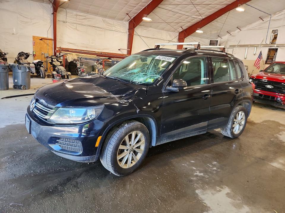 2018 Volkswagen Tiguan VIN WVGBV7AX4JK001782 COPART salvage auction — FRONT END, Vt - Cert Of Title-Salvage Vehicle, sold $950 on 2026-08-17 (photo 1)